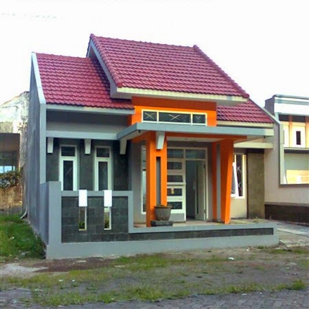 Rumah minimalis asli dari foto dan kelihatannya type 45 rumahnya